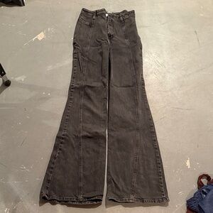 Free People Charcoal Flare Jeans